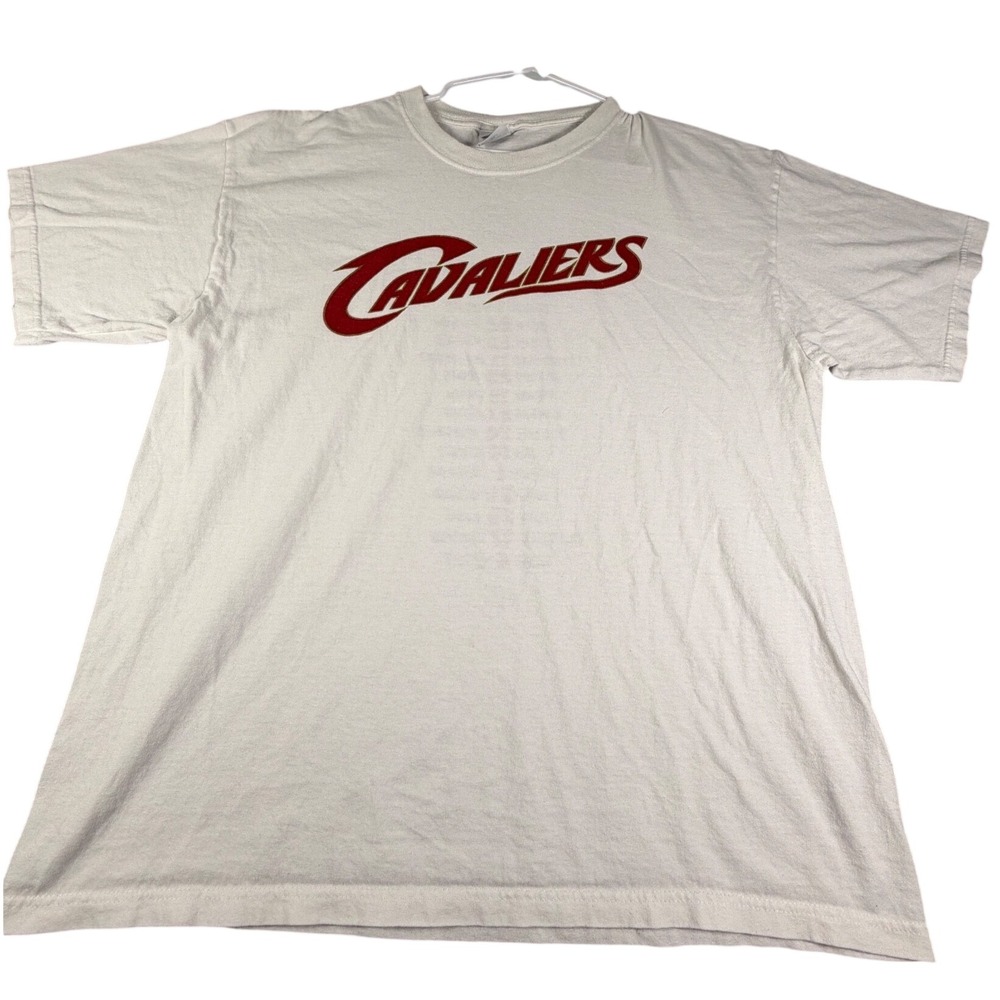 Vintage Cleveland Cavaliers 2006-07 Roster T-Shirt LeBron James White XL NBA